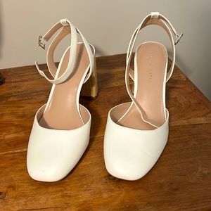 White Kelly&Katie Pumps